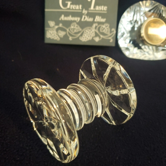 Set of Five Waterford Crystal Pieces, Wine Bottle Stoppers, Clock, Knife Rest - Picture 6 of 7